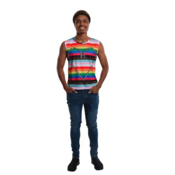 Regnbågsfärgad pride tanktop