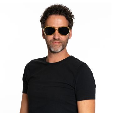 Elvis solglasögon guld unisex