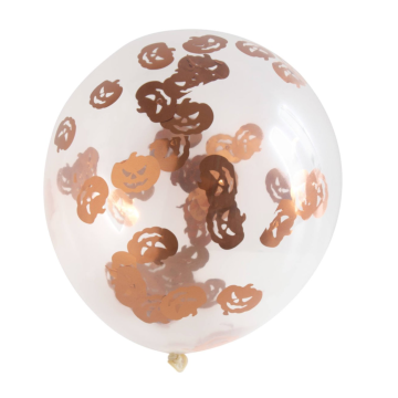 Ballong med pumpa konfetti - 30 cm