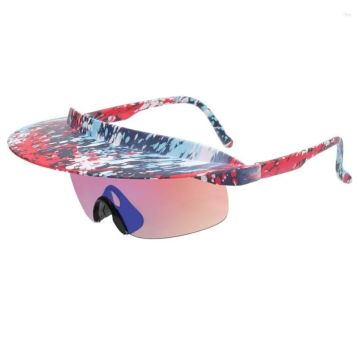 Sjove farverige solbriller med skærm