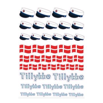 Student Klistermärken Blå