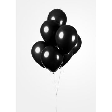 Svarta Ballonger 100x - 30 cm