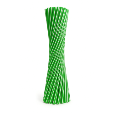 6x220 mm sugerør 50x grøn genanvendelige 