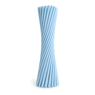 6x220 mm sugerør 50x blå genanvendelige 