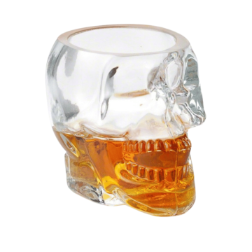 Dödskallekaraff + 2x shotglas