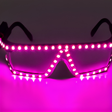 LED-glasögon rosa neon