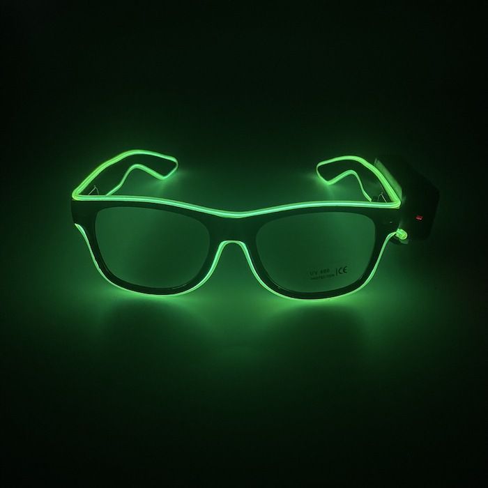 LED-Festglasögon - Grön