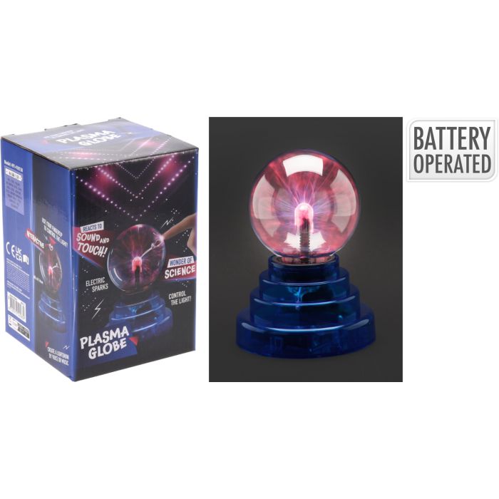 Batteridriven plasmakula-lampa H 14 cm
