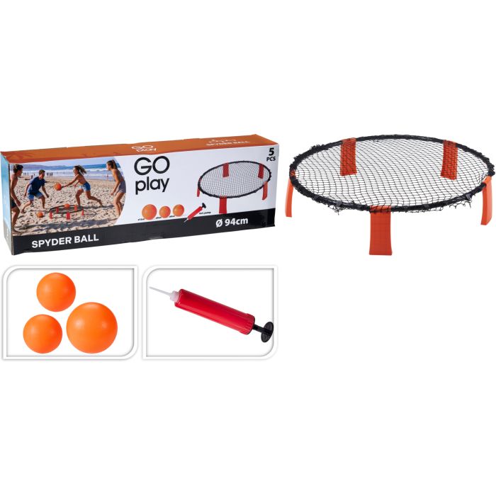 Spyderball-set med 3 bollar och pump