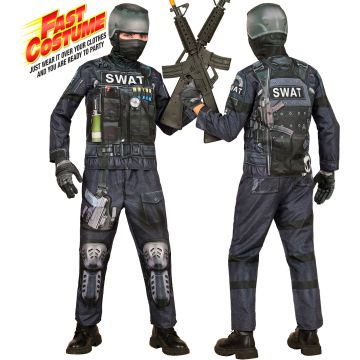 S.W.A.T. kostym för barn med tryck