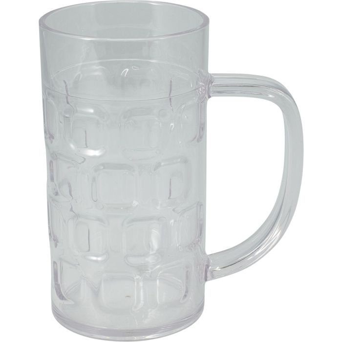Ölkrus med handtag och präglad design 500 ml