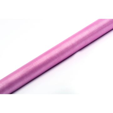 Organza Bordsduk Pink - 9 Meter