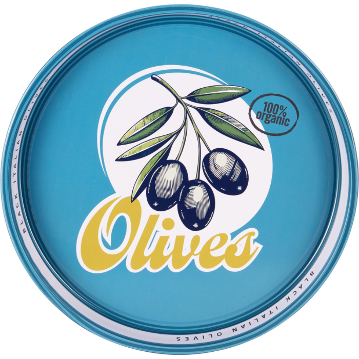 Olivservingsfat i tenn Ø32x4 cm
