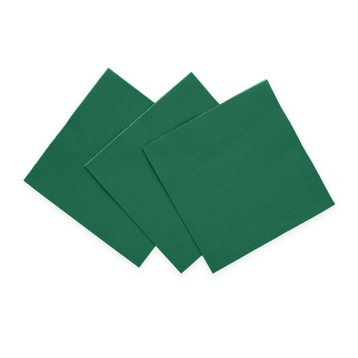 Mörkgröna servetter 20x - 33x33cm