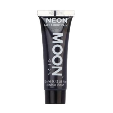 Neon UV Ansikts Och Kroppsmakeup Svart 12 ml Moon Creations