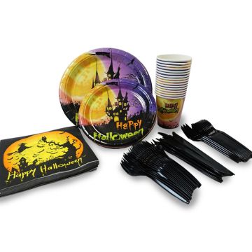 Halloween bordsdekoration paket 16 personer