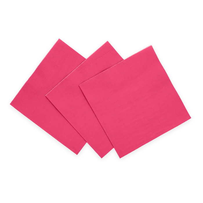 Hot pink servetter 20x - 33x33cm