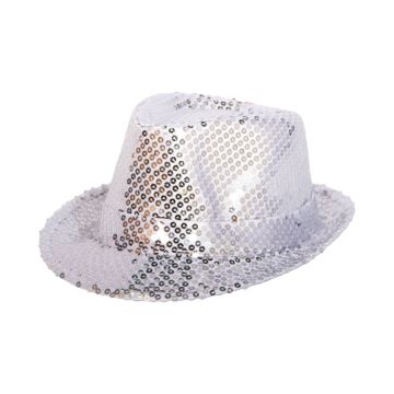 Silverhatt med glitter