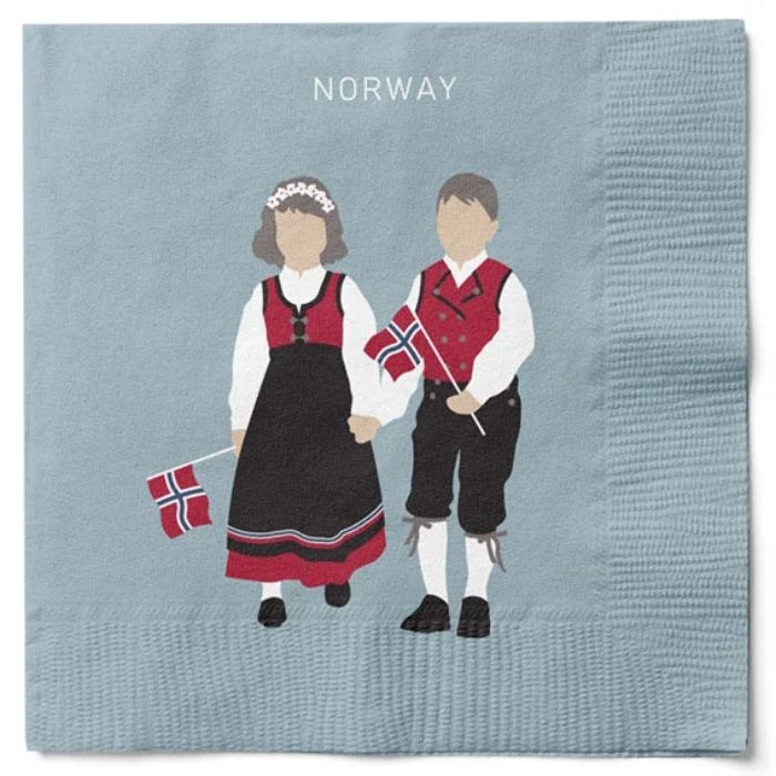 Servetter med Norge motiv 20x Det Gamla Apoteket