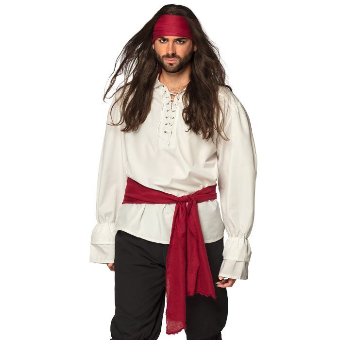 Pirat set med pannband och scarf - 2 delar
