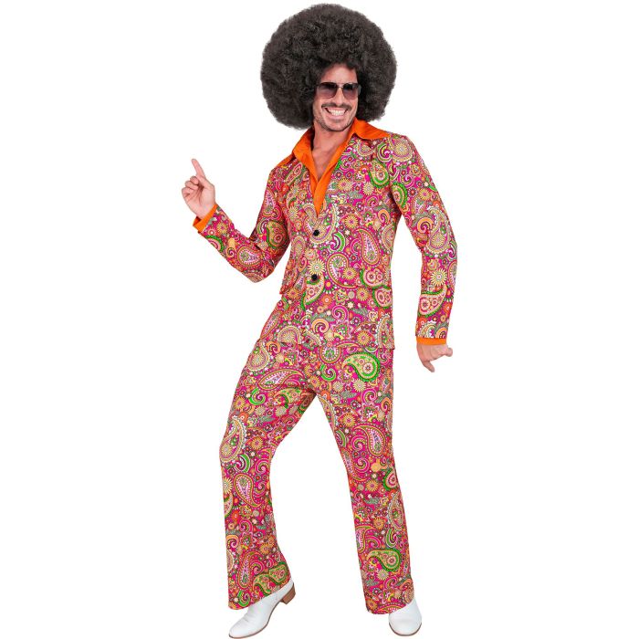 Paisley kostym i rosa