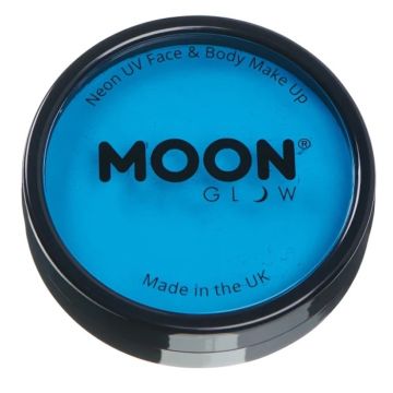 Neon UV Ansikts Och Kropsmaling Intens Blå 36 g Moon Creations