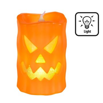 Halloween LED pumpaljus - 10x6 cm