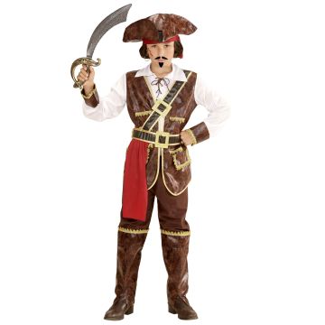 Pirate Captain kostym för pojkar