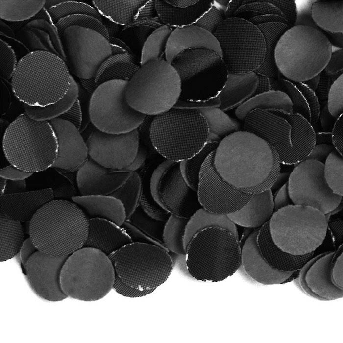 Svart lös konfetti - 1 kg
