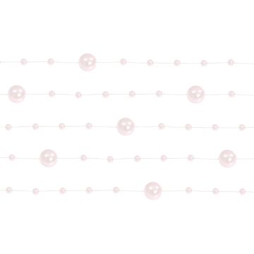 Rosa Pärlgarland 5x - 1,3 meter