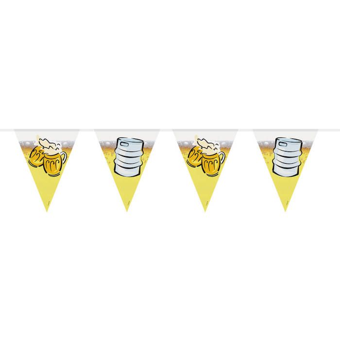 Oktoberfest Flagggirlang Med Ölmotiv - 6 m