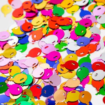 Multifärgad ballongbordsconfetti - 14 g