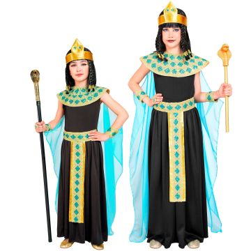 Cleopatra kostym i svart för tjejer