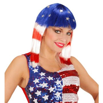 Miss America USA Peruk med stjärnor