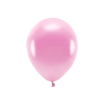 Metallic Rosa Ballonger 10x - 30 cm