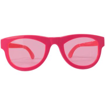 XXL neonrosa solglasögon - 32x10 cm
